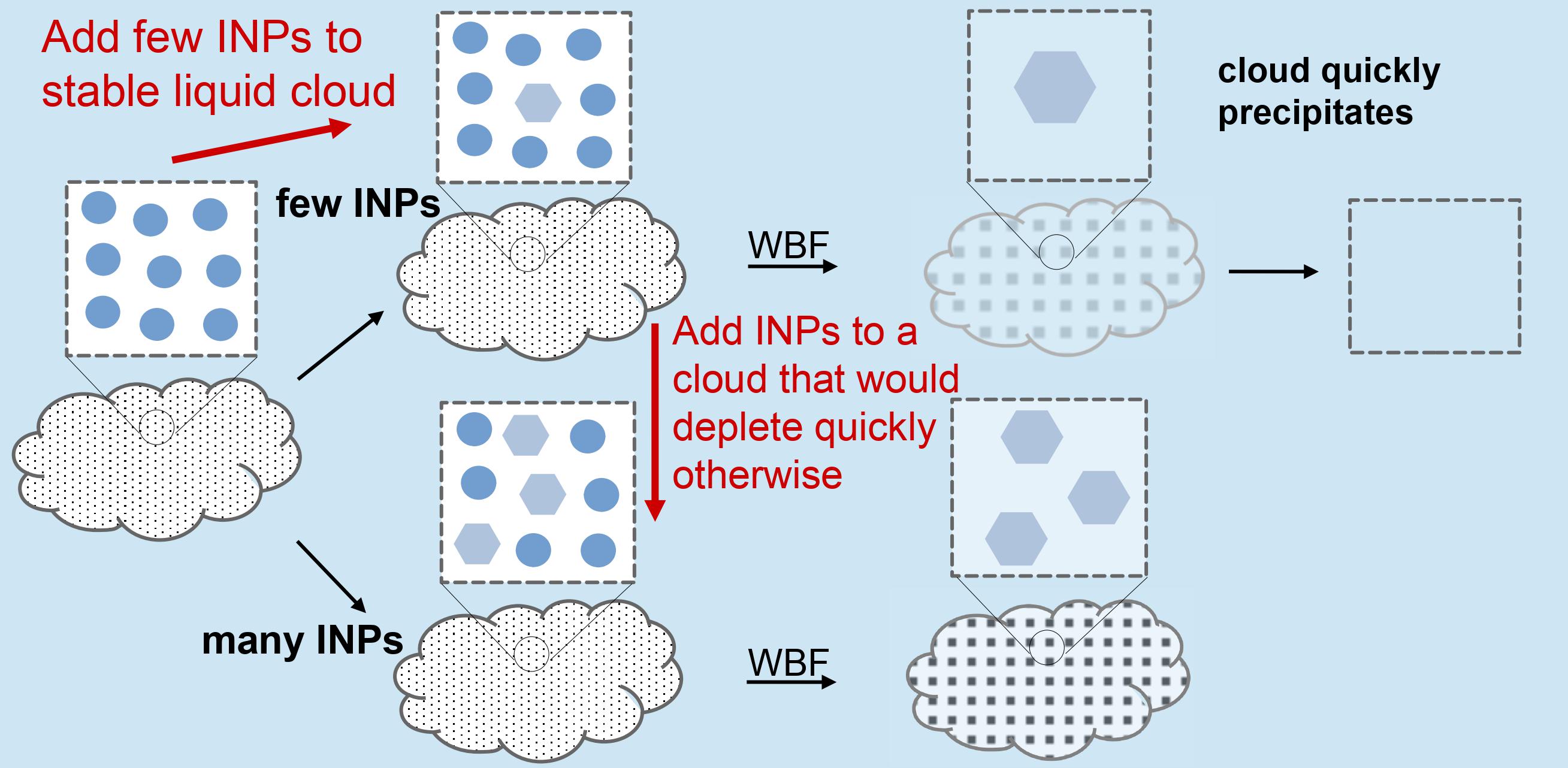 ice nucleating particle impacts on mixed-phase clouds